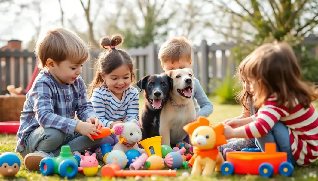Children engaging with educational toys that boost cognitive development.